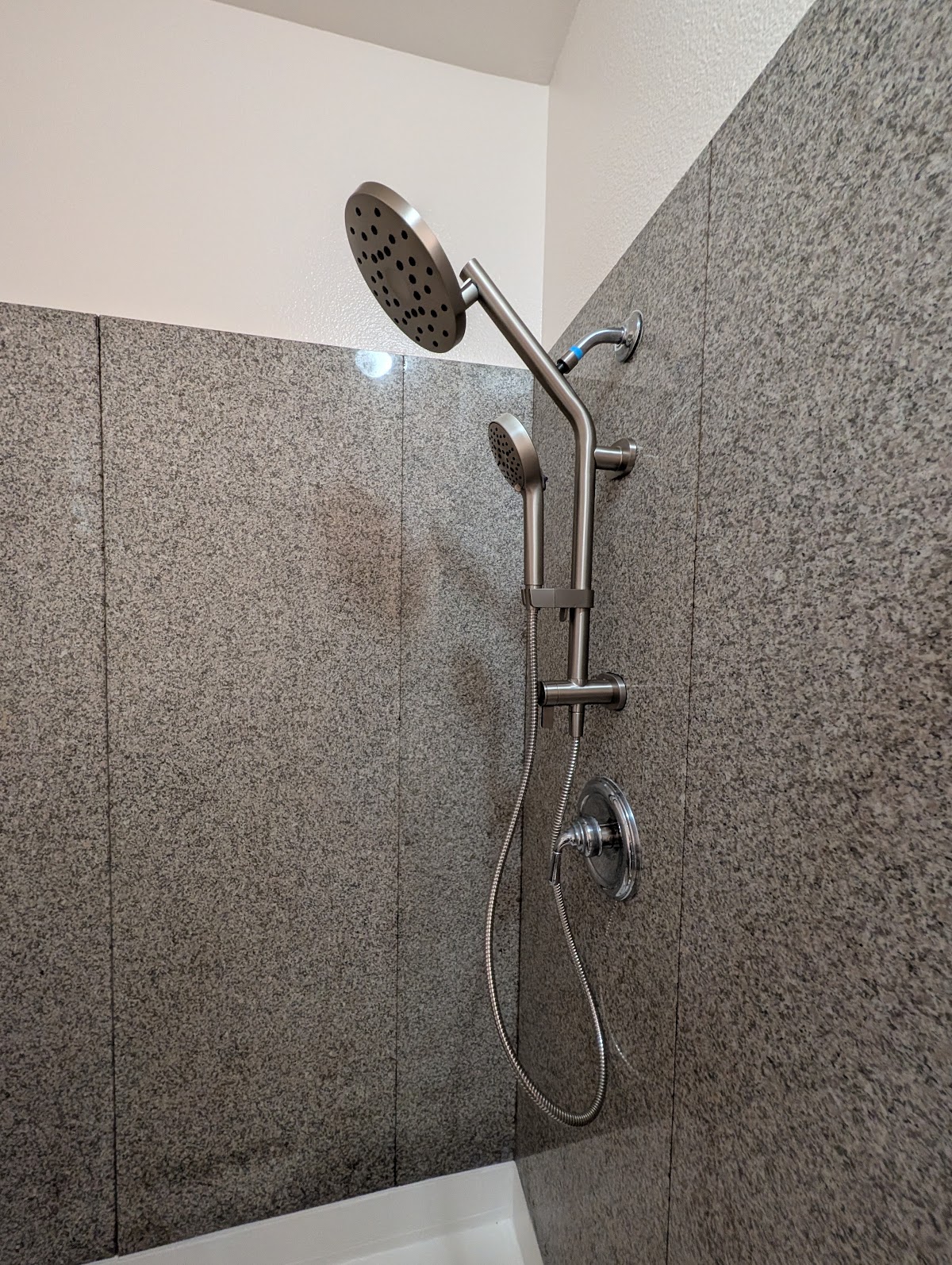 New shower fixture installed in a Foster City bathroom